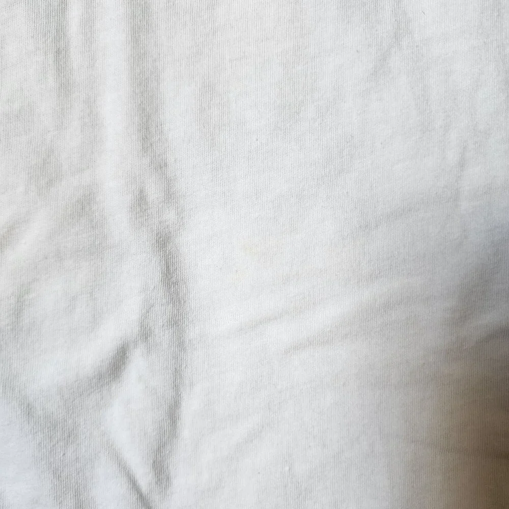 True Religion‎ White Tie Dye Print Rainbow Buddha Logo Tee T Shirt Size Large